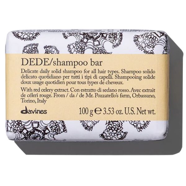 твёрдый шампунь dede для деликатного очищения волос davines 100 g