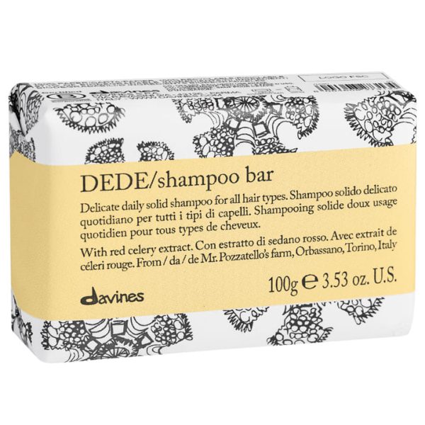 твёрдый шампунь dede для деликатного очищения волос davines 100 g фото 1